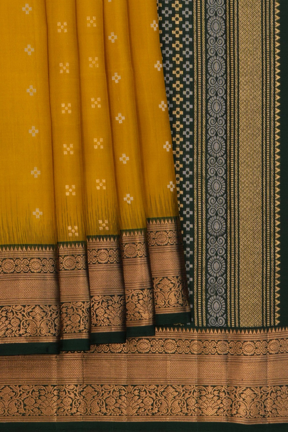 Image of South Silk Yellow Saree